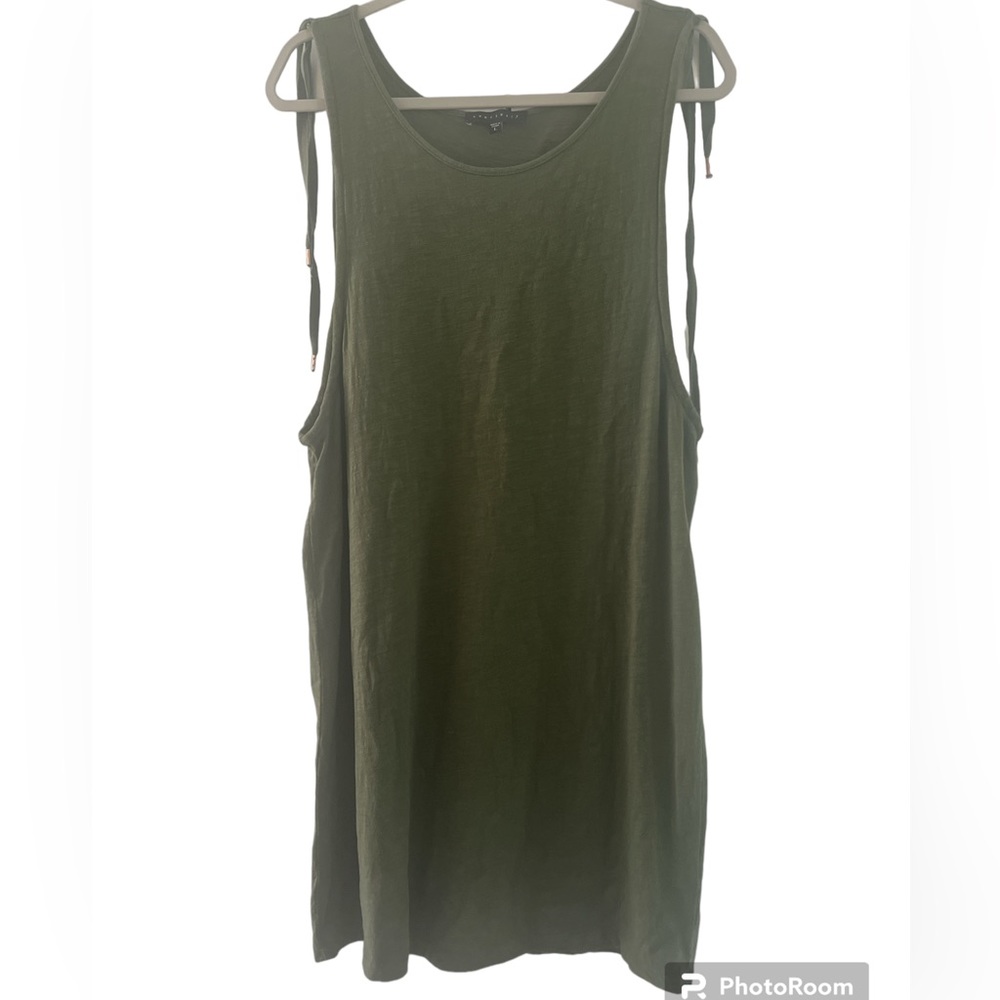 Sanctuary Green Tank Dress/Beach Cover Up Size L